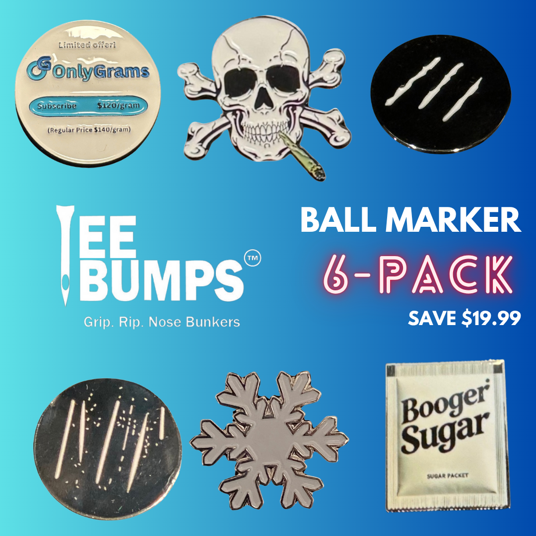 Tee Bumps™️ Ball Marker 6-Pack