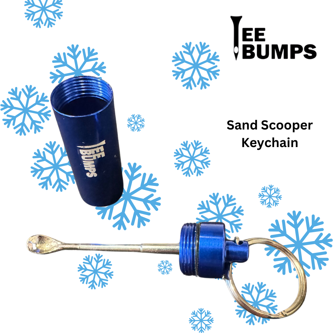 Tee Bumps™️ Divot Sand Spoon Keychain - Blue