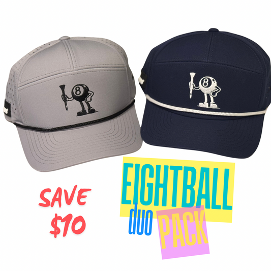 Eight Ball Tee Bump Hat duo Pack- Grey and Navy